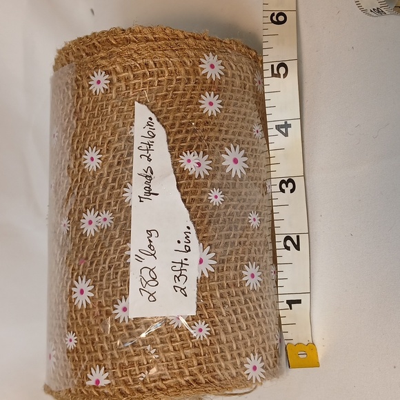 Burlap Ribbon Roll - Picture 2 of 6